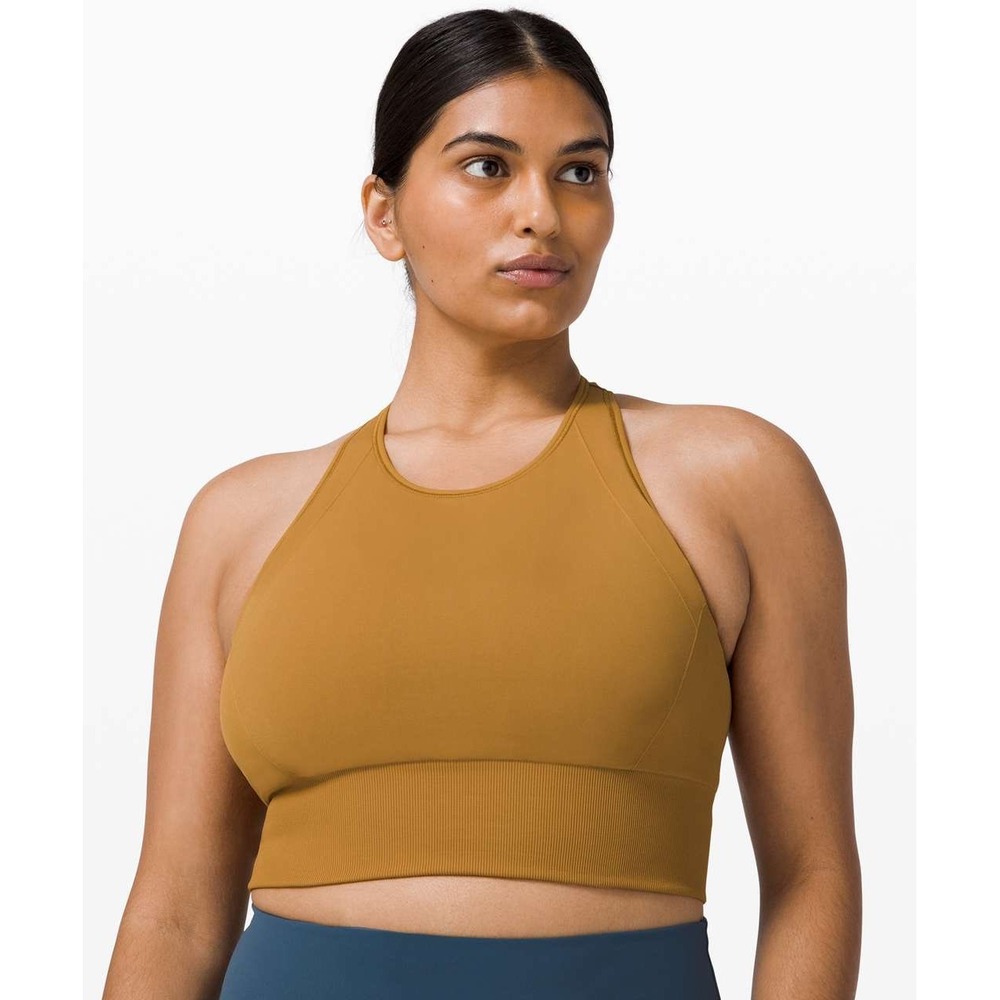Lululemon women's ebb to train bra spiced bronze 8